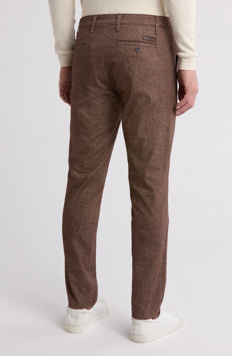 AG Marshall Flat Front Pants, Alternate, color, Civil Herringbone Dusty Auburn
