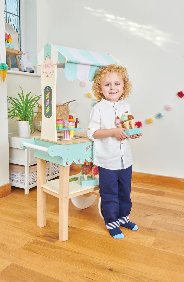 Le Toy Van Ice Cream Trolley Toy Set, Alternate, color, 