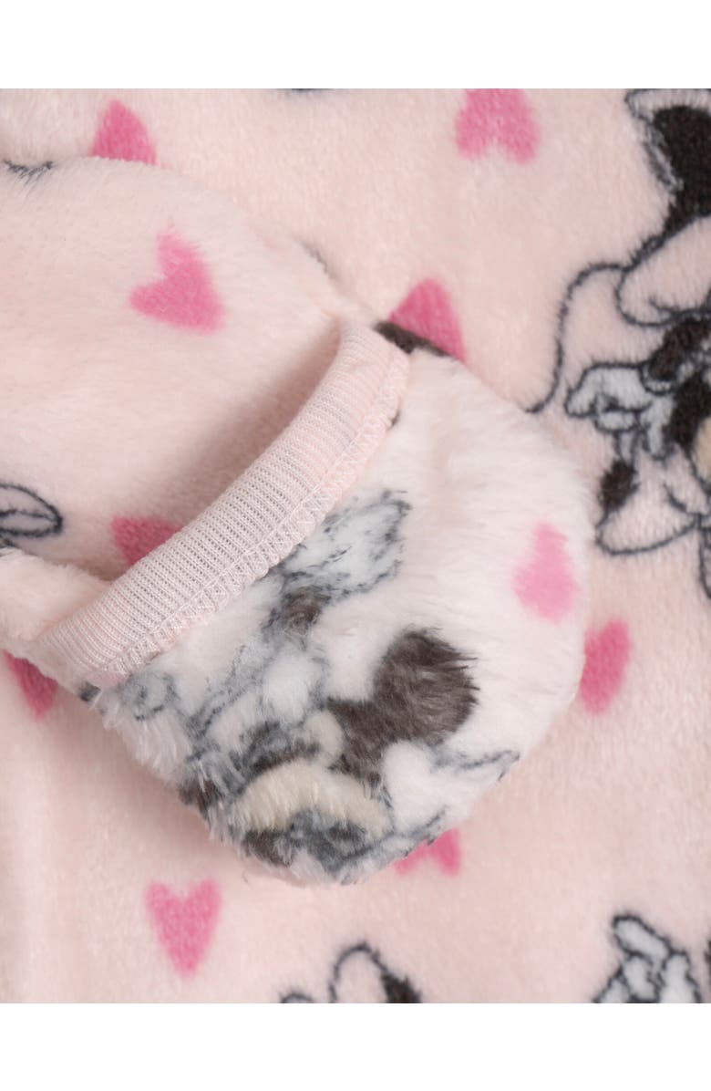 Disney Minnie Mouse Baby Girls' Fleece One Piece Sleep N Play, Alternate, color, Blush Pink Minnie