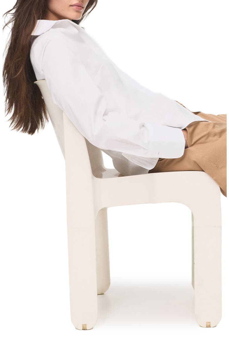 Slim Fit Stretch Poplin Button-Up Shirt, Alternate, color, WHITE
