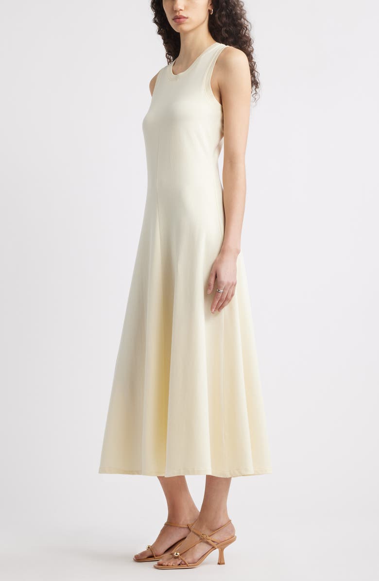Sleeveless Cotton Blend Dress