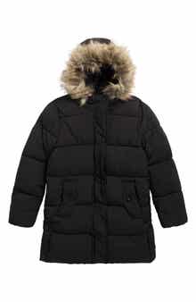 Kids' Expedition Puffer Parka with Faur Fur Trim Hood