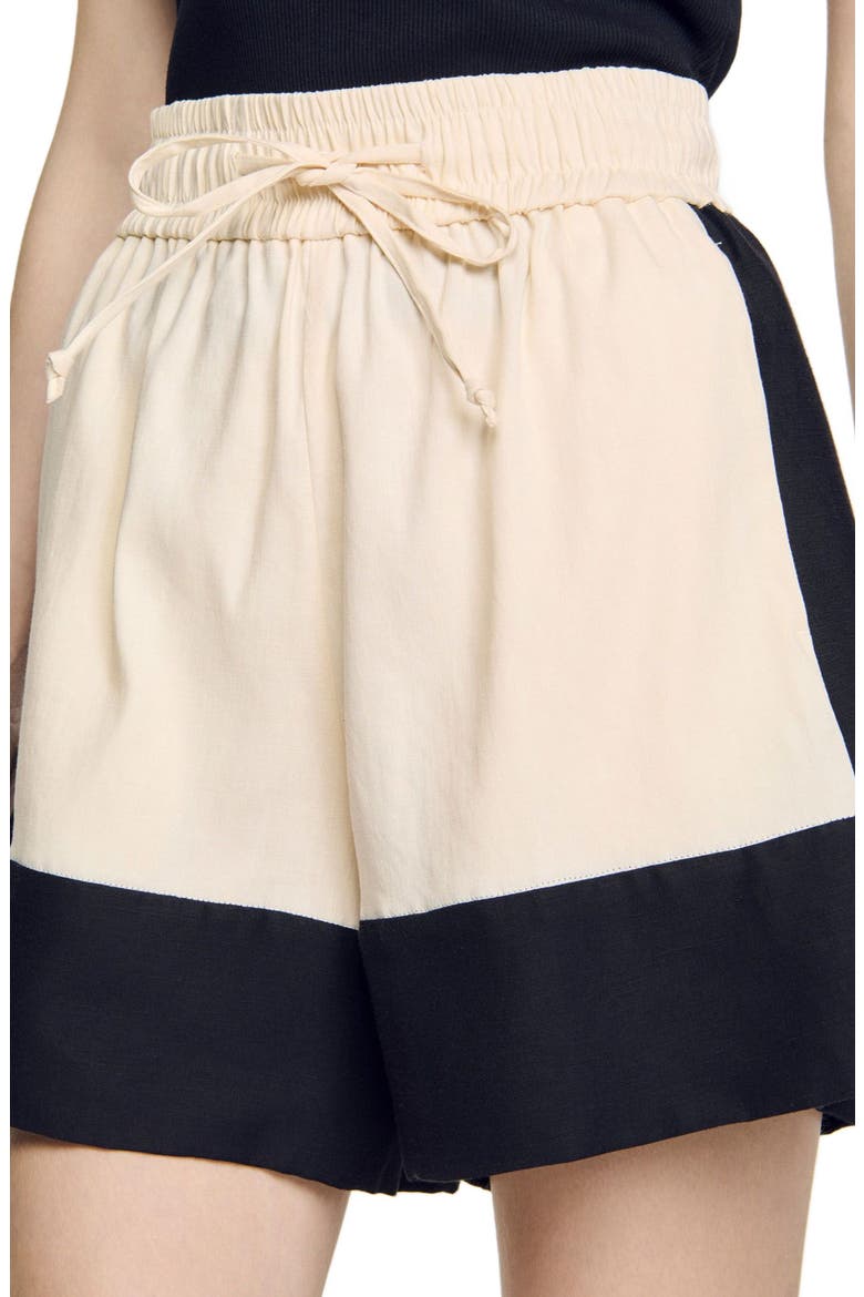 Two-tone shorts, Alternate, color, Ecru