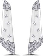 Christian Siriano New York Cubic Zirconia Pav%C3%A9 Linear Earrings