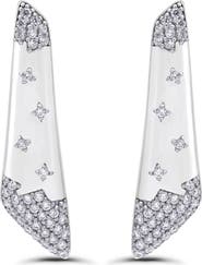 Christian Siriano New York Cubic Zirconia Pav%C3%A9 Linear Earrings