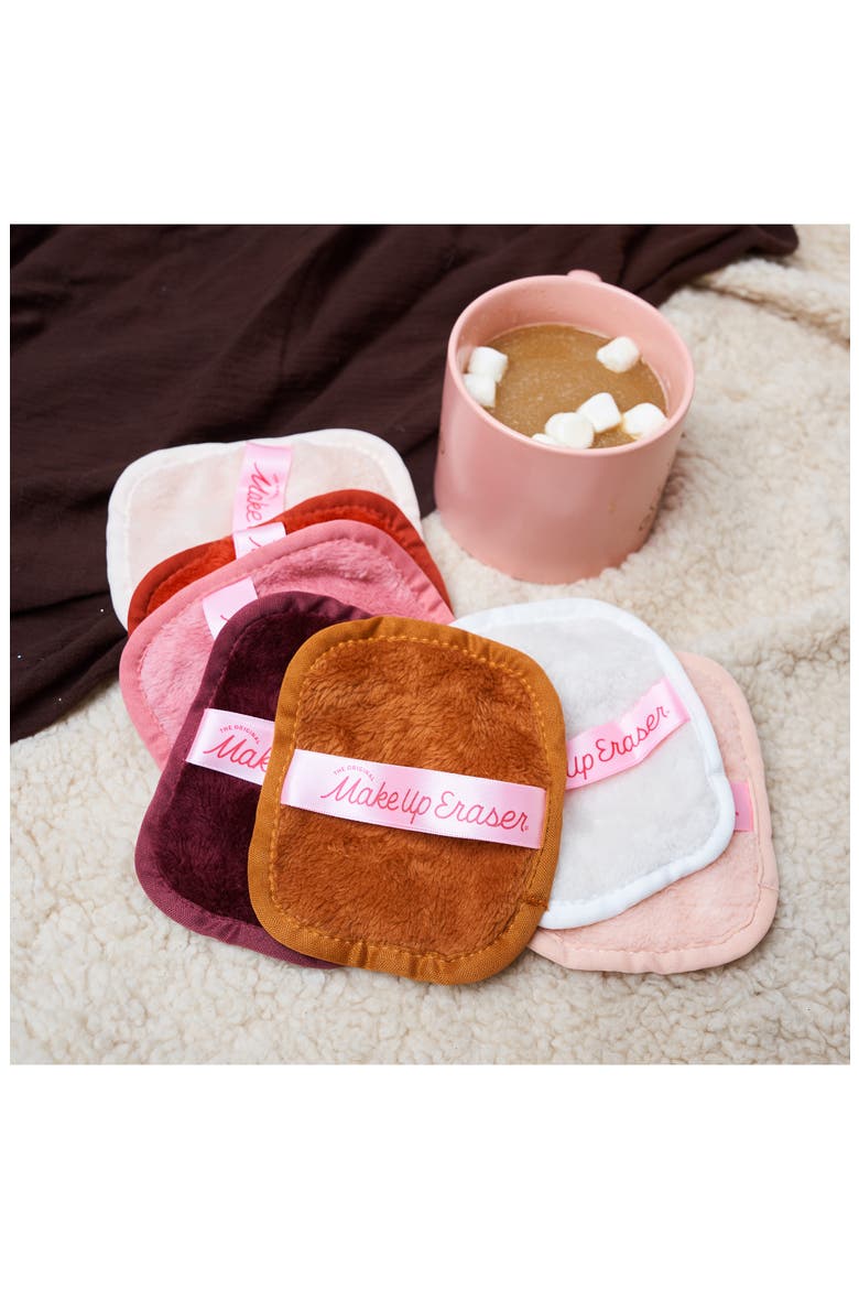 7-Day Hot Cocoa MakeUp Eraser Set with Laundry Bag, Alternate, color, HOT COCOA