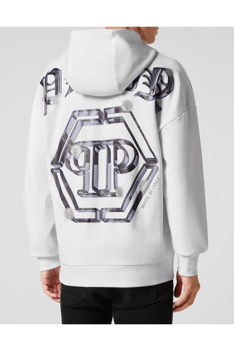 Hooded Sweatshirt Men, Alternate, color, white