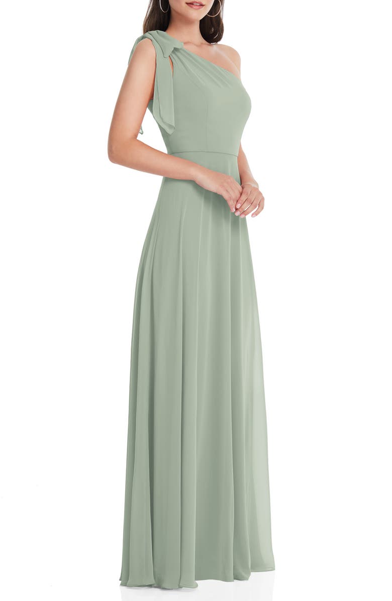 After Six One-Shoulder Evening Gown, Alternate, color, 