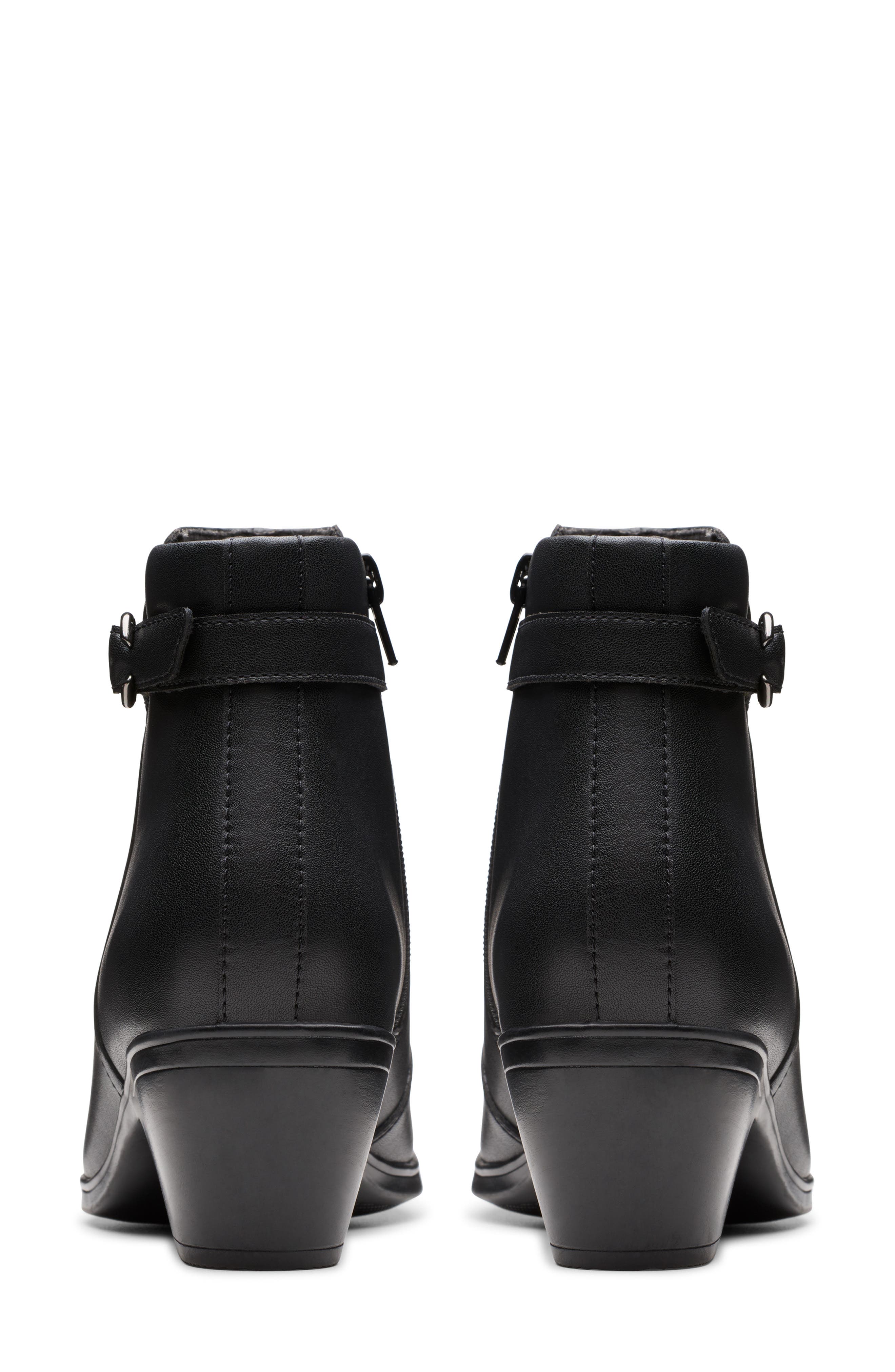 Clarks<sup>®</sup> Emily Belle Boot, Alternate, color, Black Leather