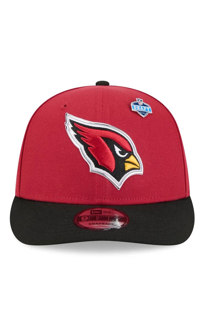 New Era Men's New Era  Cardinal/Black Arizona Cardinals 2026 NFL Draft On Stage Pre-Curved 9FIFTY Snapback Hat, Alternate, color, Cardinal