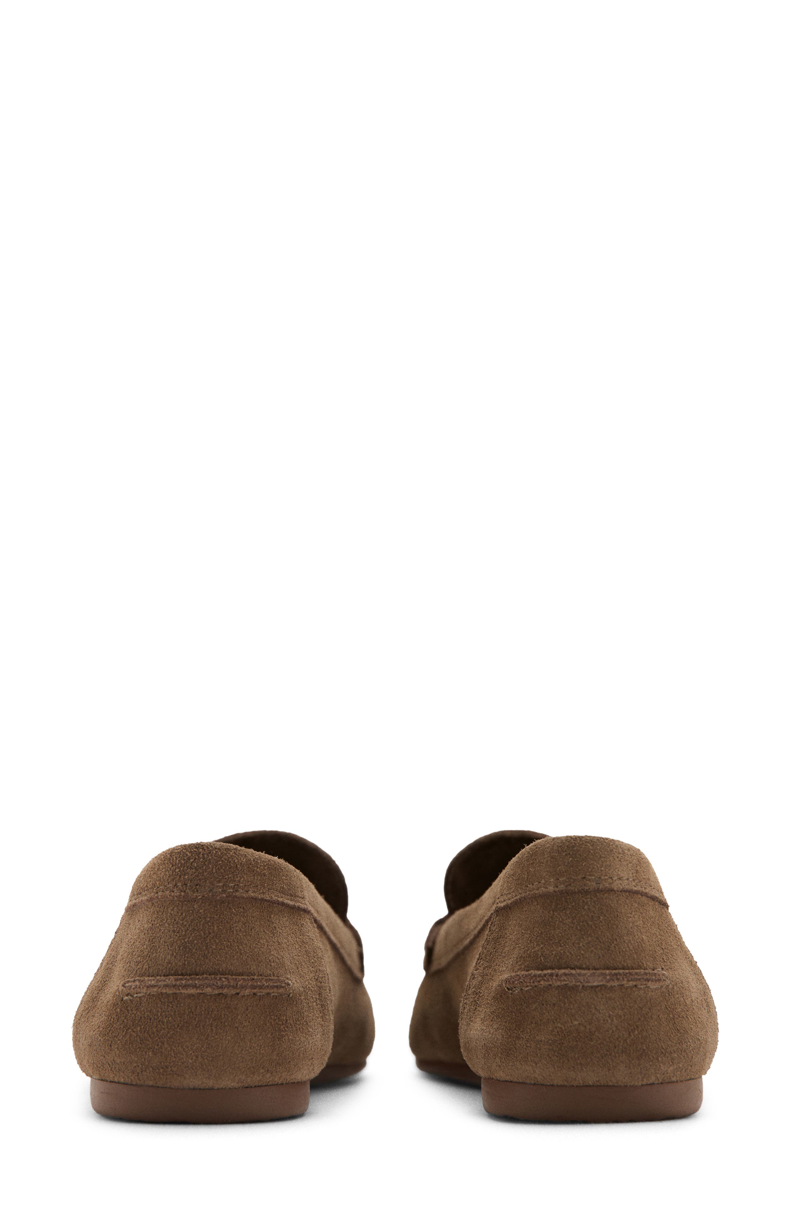 Suede Penny Loafer, Alternate, color, MEDIUM BROWN