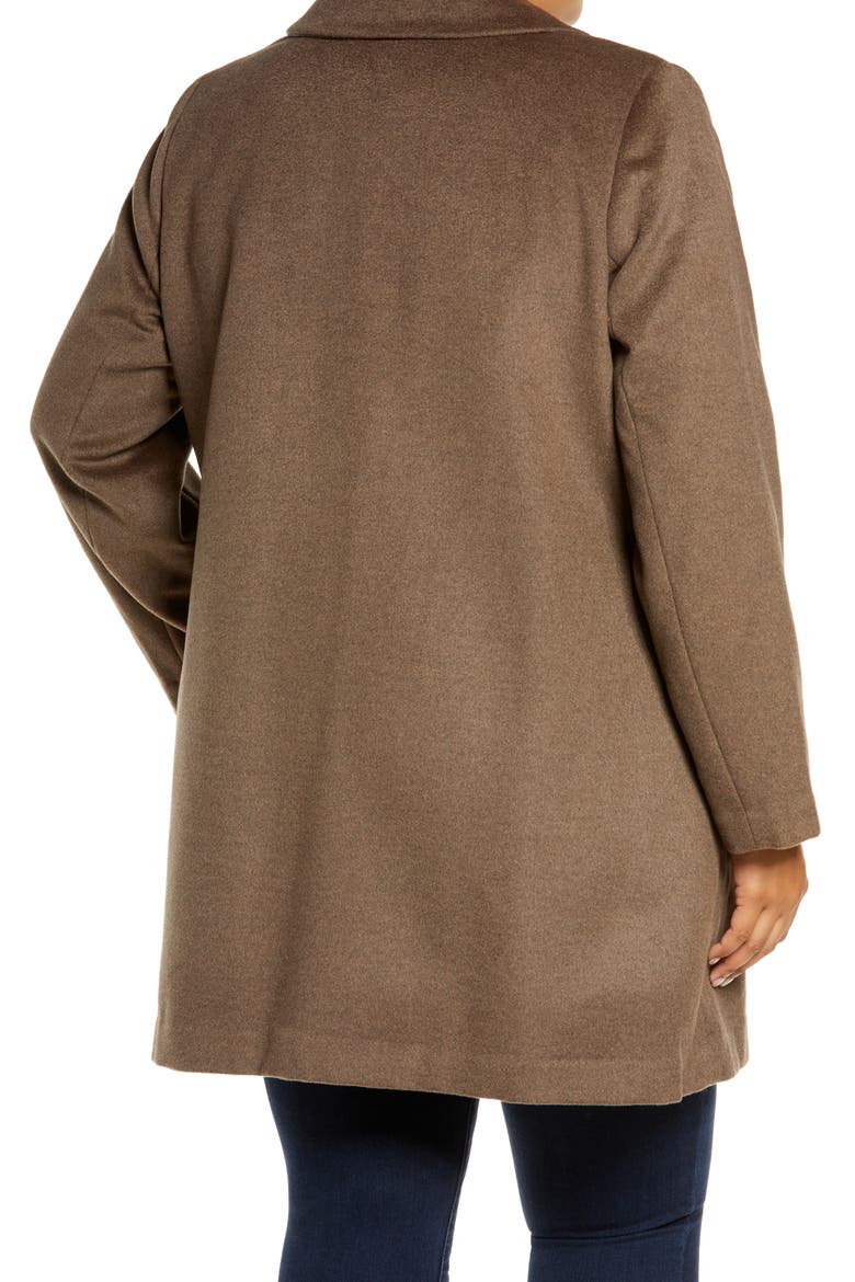Women's Wool Blend Coat, Alternate, color, MELANGE BROWN