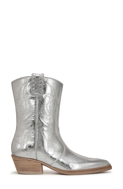 Franco Sarto Bianca Western Boot In Silver