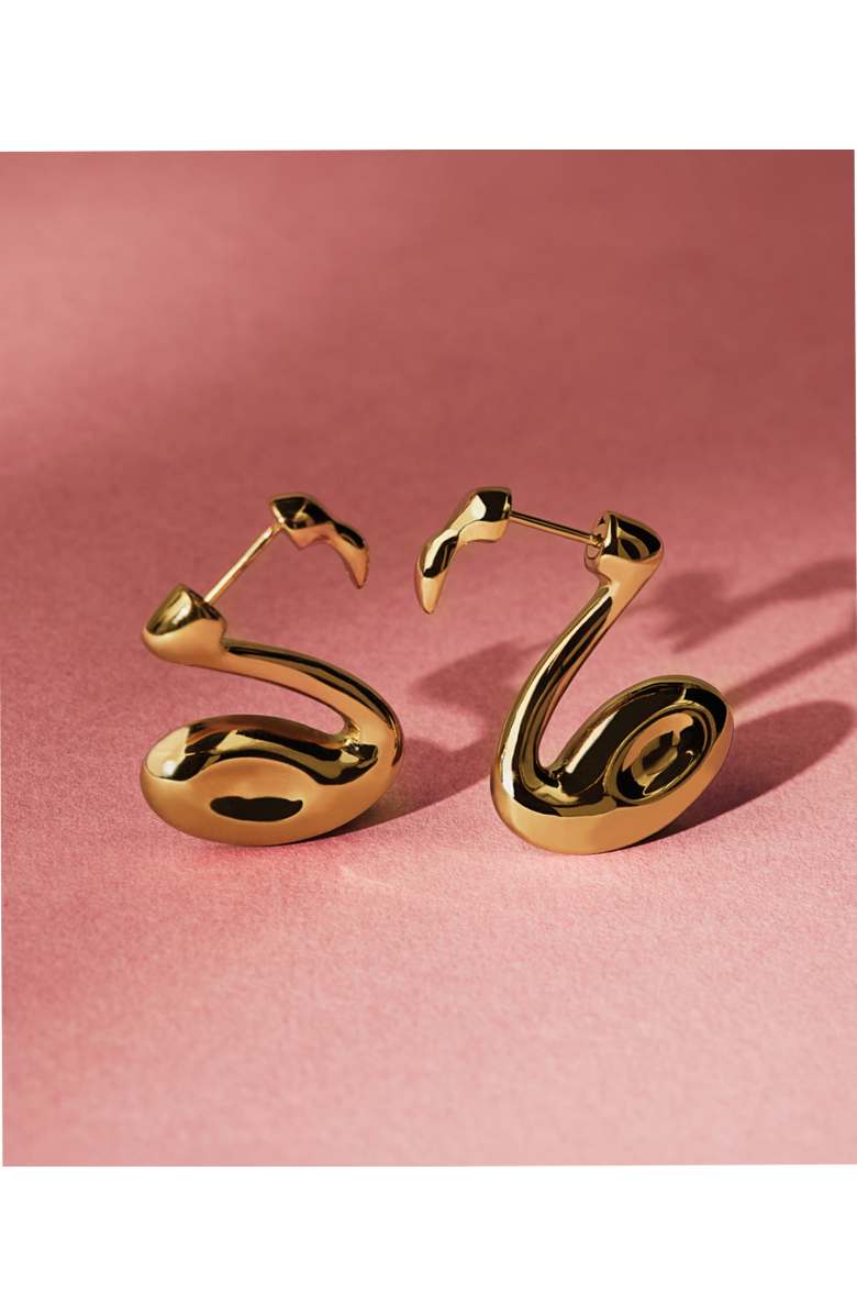 Hey Harper Flamingo Earrings, Alternate, color, Gold