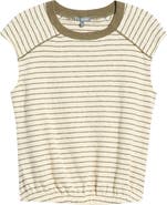 Wit & Wisdom Stripe Scoop Neck Knit Top
