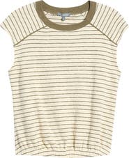 Wit & Wisdom Stripe Scoop Neck Knit Top