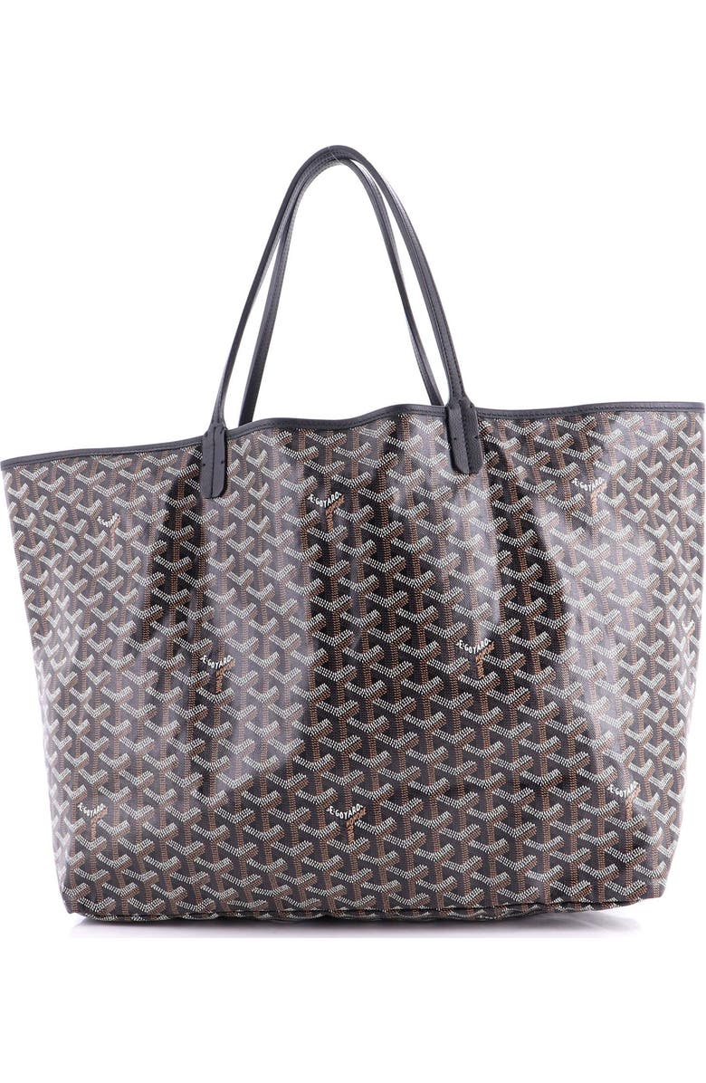 Pre-Owned Goyard Saint Louis Tote Coated Canvas GM, Alternate, color, Black