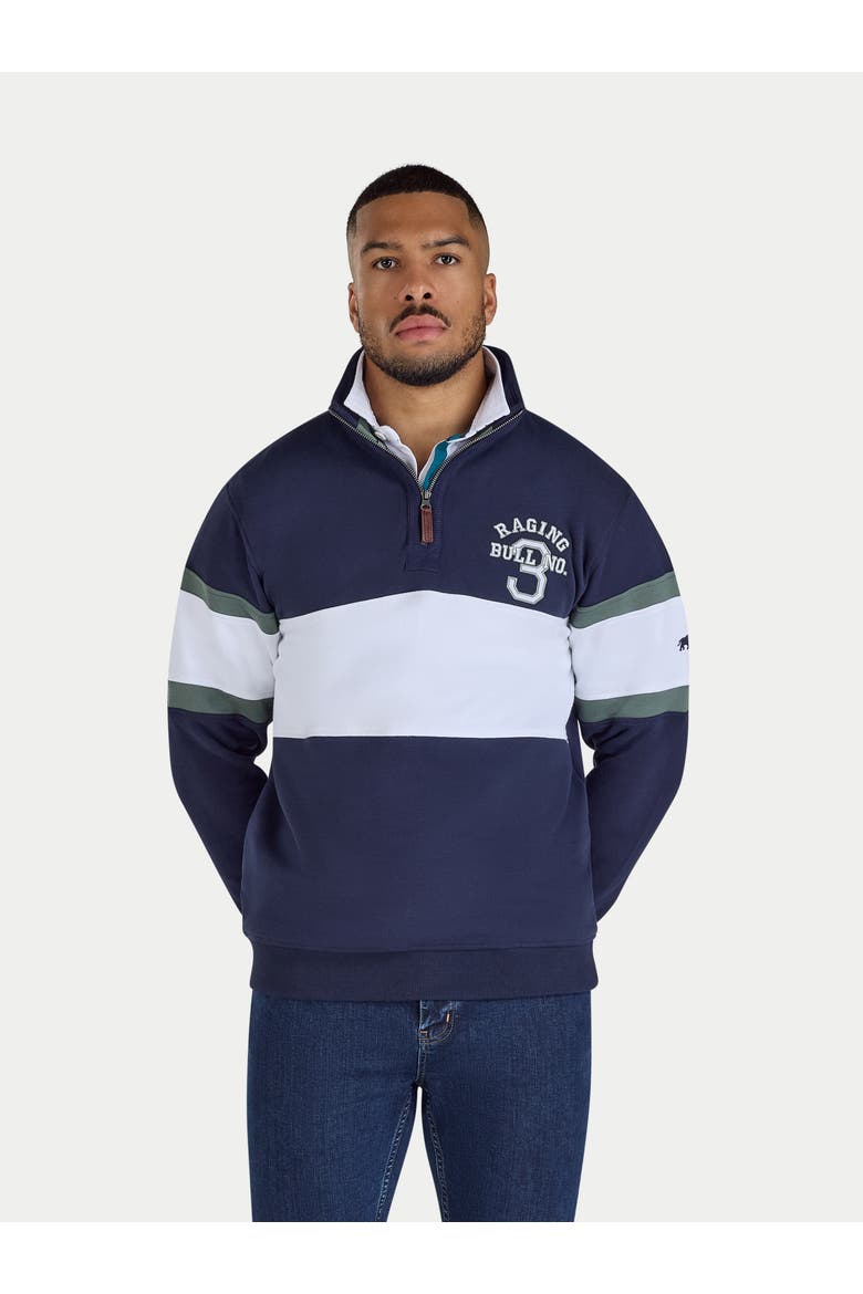 No 3. Quarter Zip Sweatshirt, Main, color, Navy
