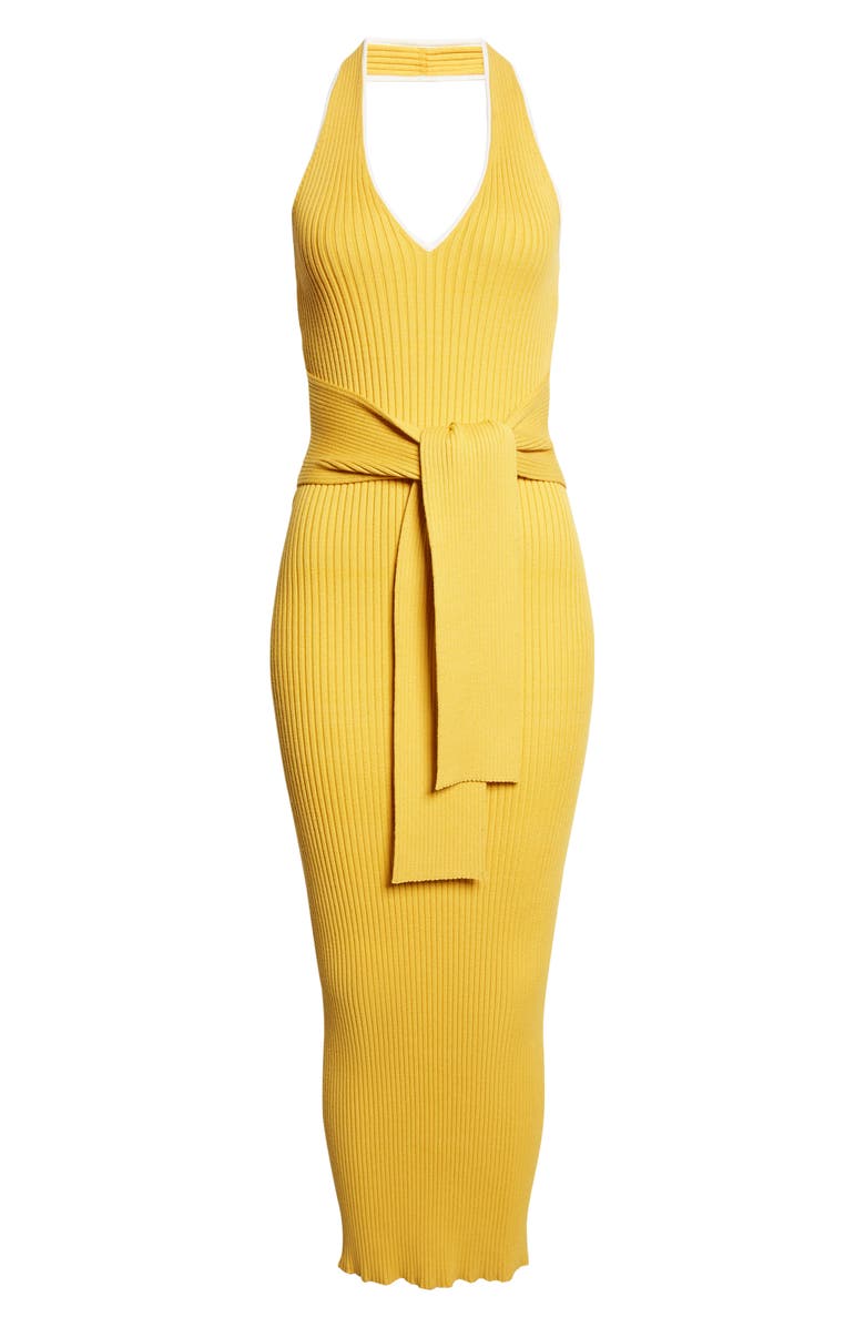 Toccin Allegra Halter Neck Maxi Sweater Dress, Alternate, color,