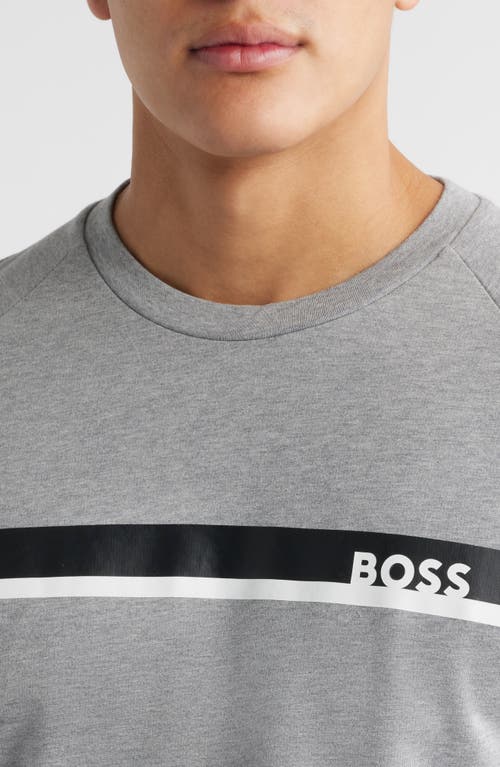 Hugo Boss Boss Authentic Lounge Sweatshirt In Medium Grey