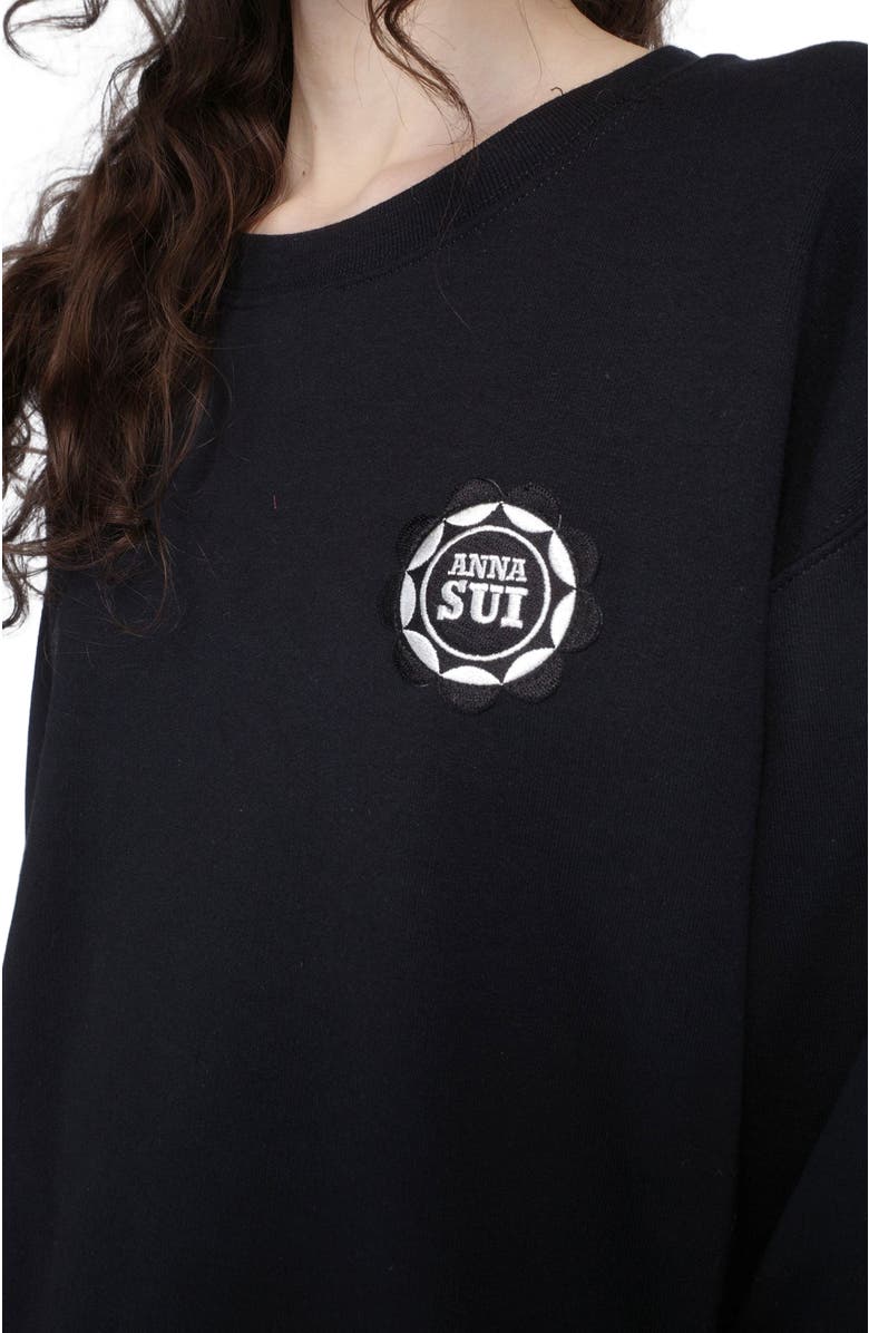 Anna Sui Wings Crew Neck Sweatshirt, Alternate, color, 