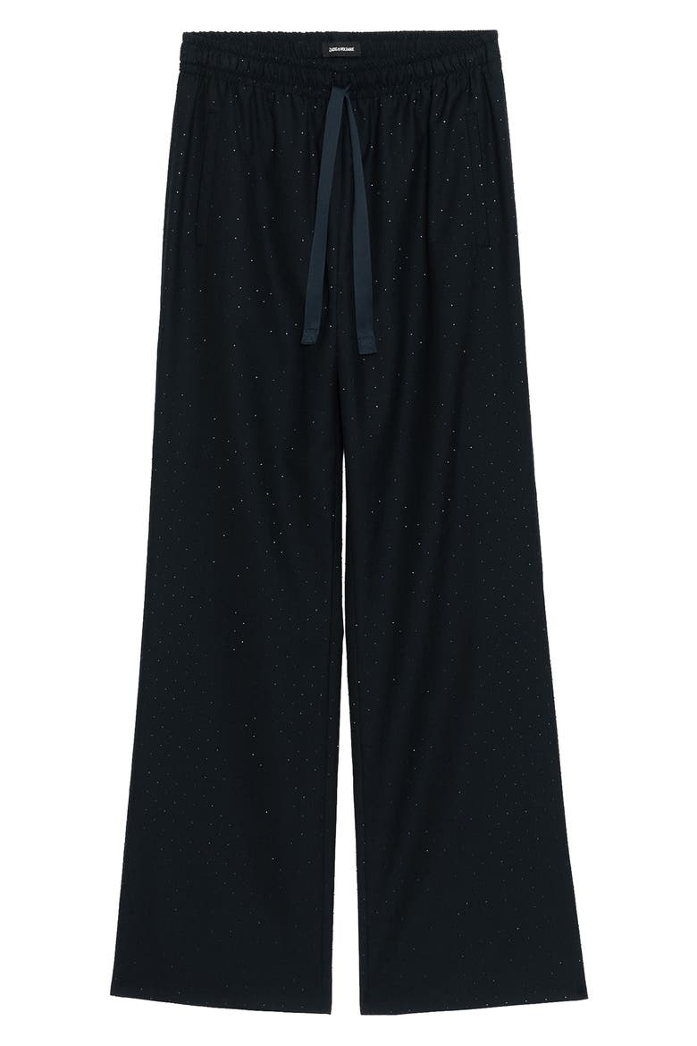 Poma Strass Relaxed Pants, Alternate, color, ENCRE