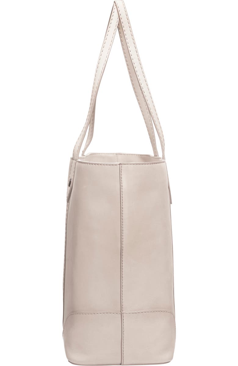 Frye Melissa Leather Shopper, Alternate, color, Ivory