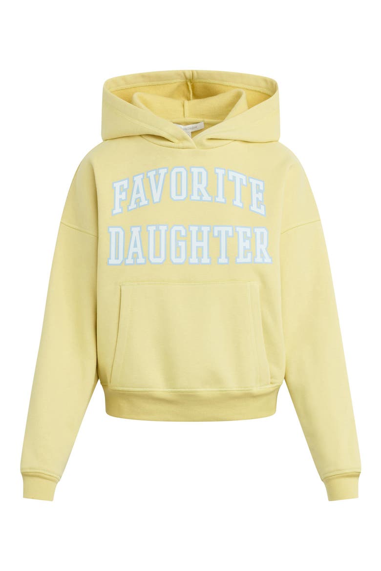 The Collegiate Graphic Hoodie, Main, color, GOLDEN/ OFF WHITE