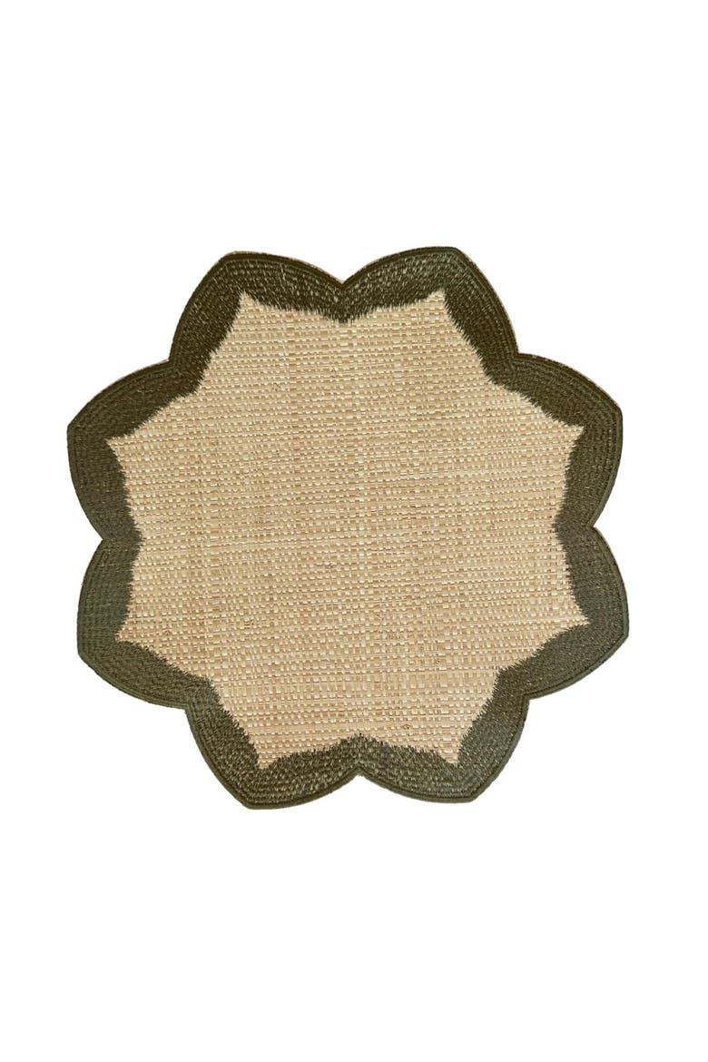 Buriti Petal Placemat, Main, color, Olive Green