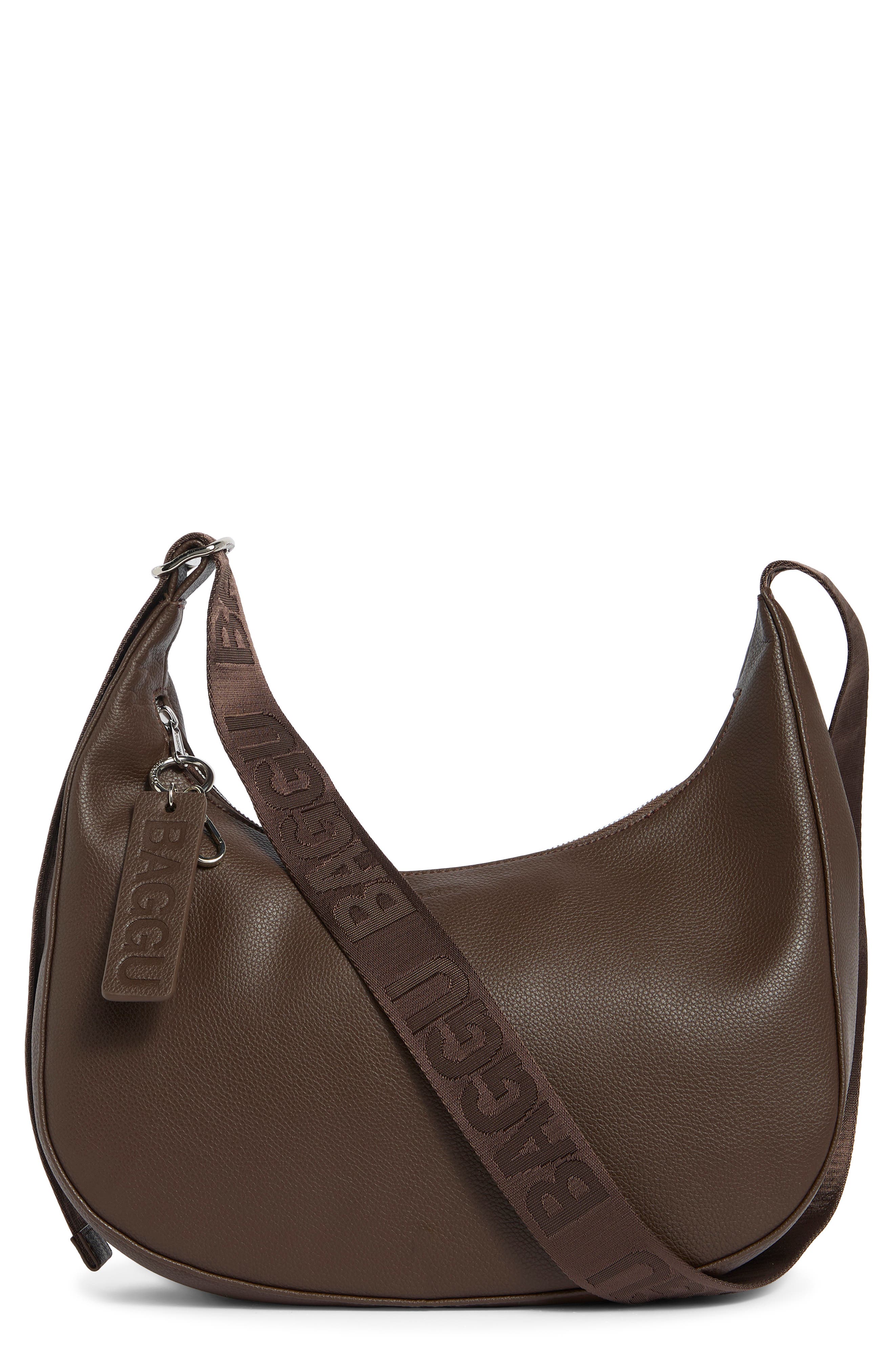 Baggu Medium Recycled Leather Crescent Shoulder Bag