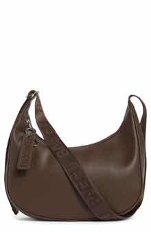 Baggu Medium Recycled Leather Crescent Shoulder Bag