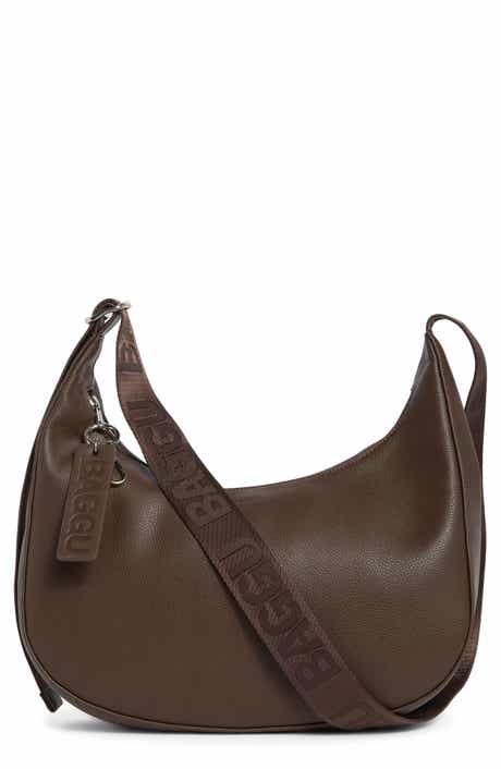 Baggu Medium Recycled Leather Crescent Shoulder Bag