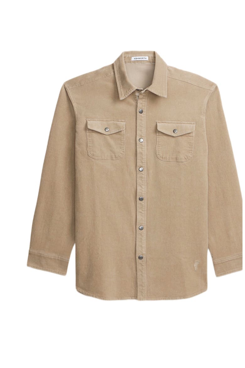 Jetty Cord Shacket, Main, color, Taupe