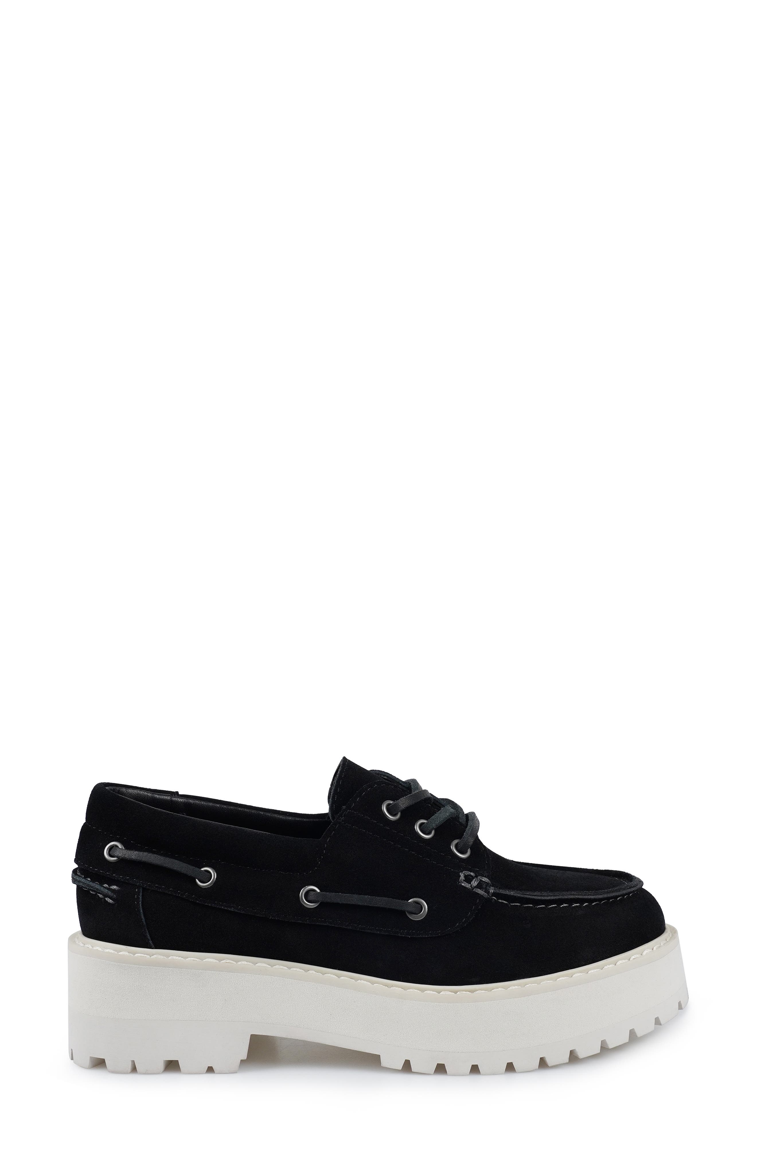 Candie's Biz Platform Loafer, Alternate, color, Black