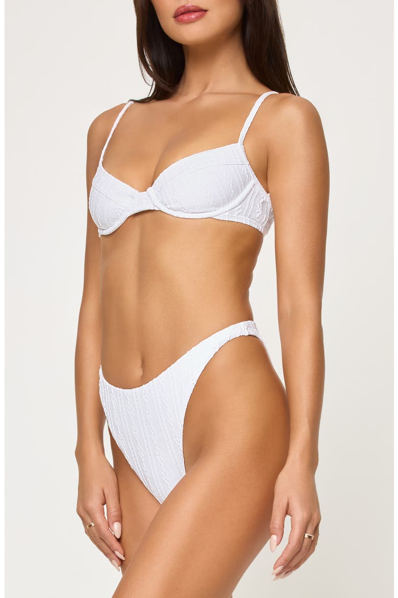 Missy Underwire Bikini Top, Alternate, color, WHITE