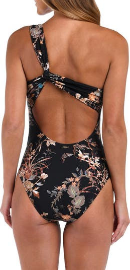 Karmin Jungle One-Shoulder One-Piece Swimsuit