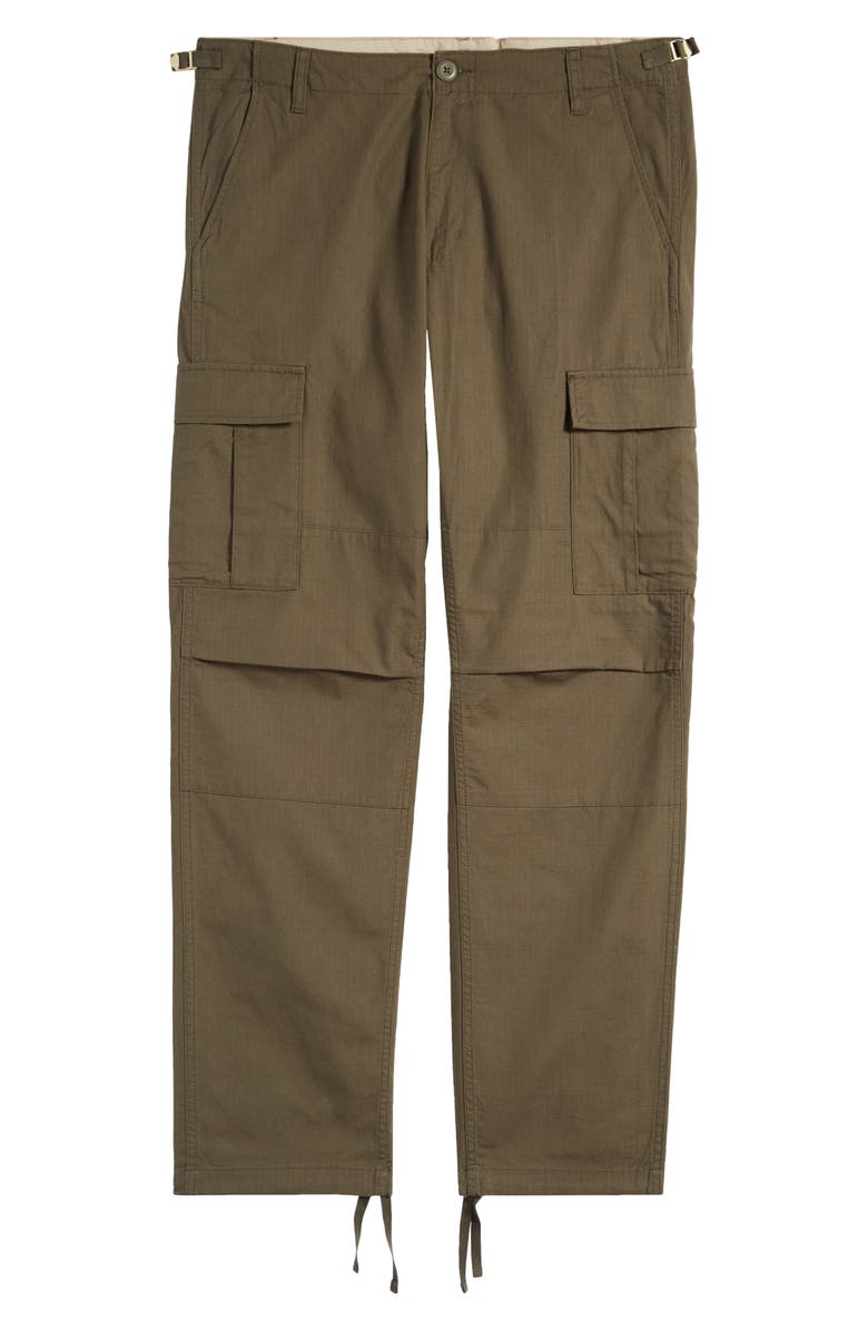 Carhartt Work In Progress Aviation Ripstop Cotton Cargo Pants, Alternate, color, Cypress