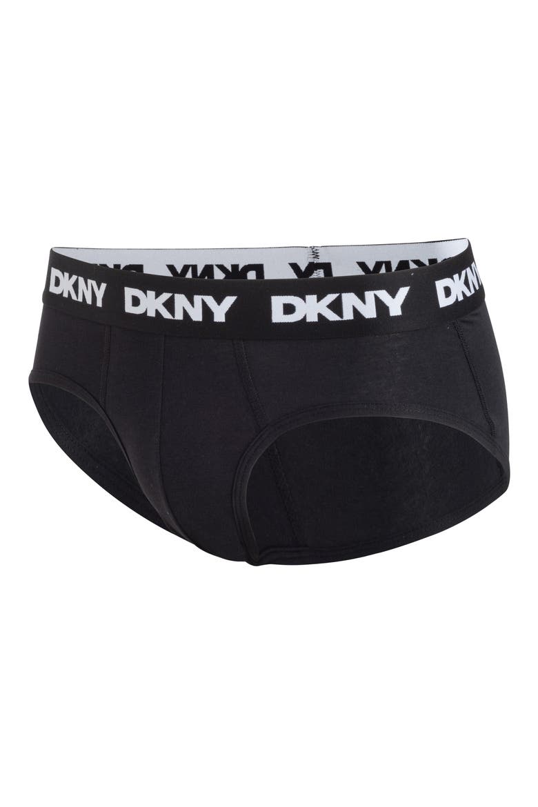 Cotton Stretch Pack of 4 Briefs, Alternate, color, BLACK/ WHITE/ GREY/ BLACK