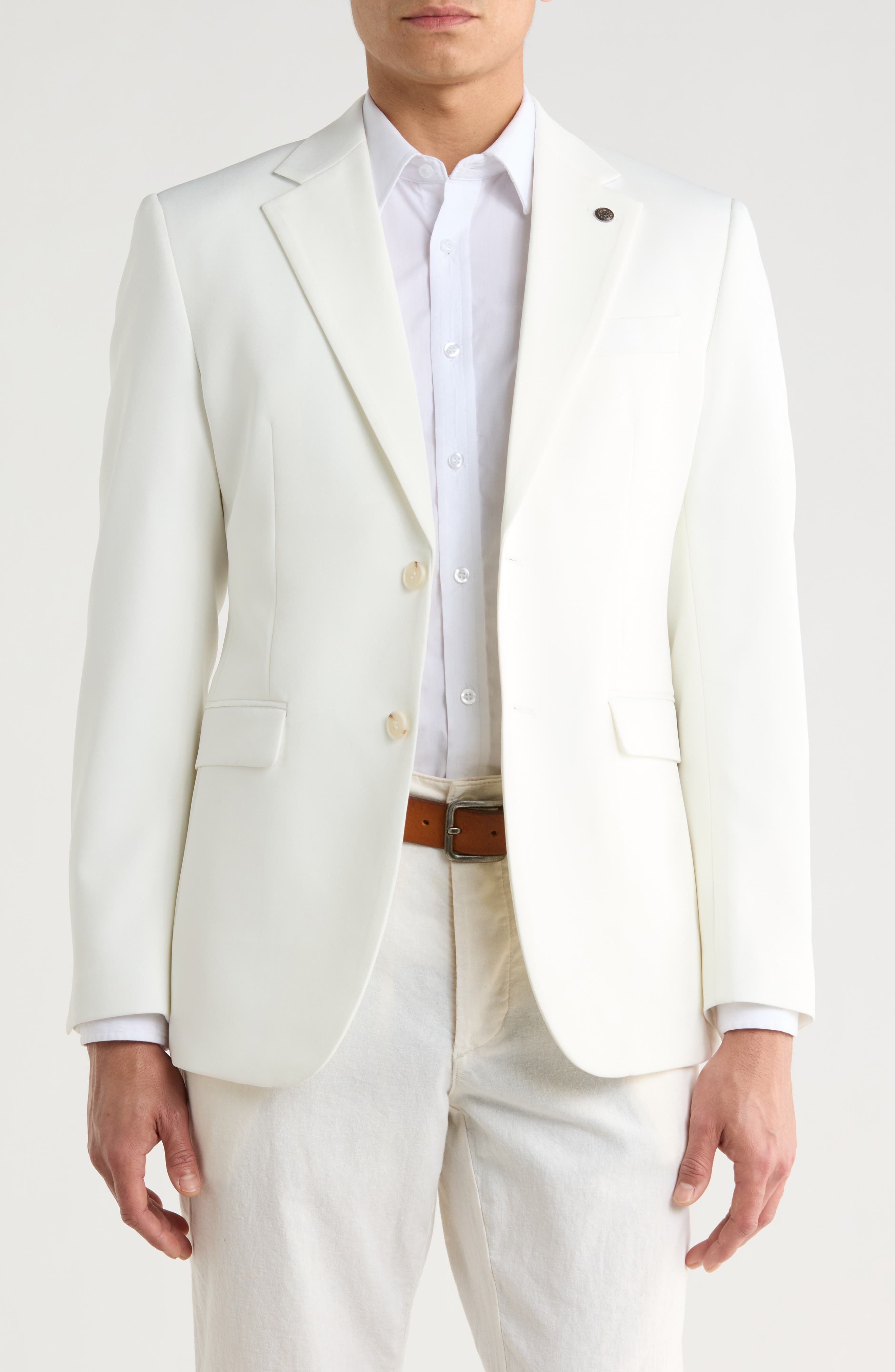 T.R. PREMIUM Slim Fit Cotton Blend Blazer
