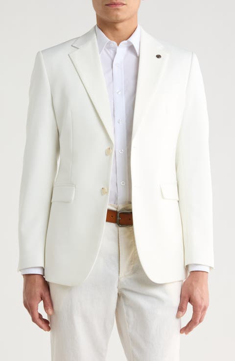 Slim Fit Cotton Blend Blazer
