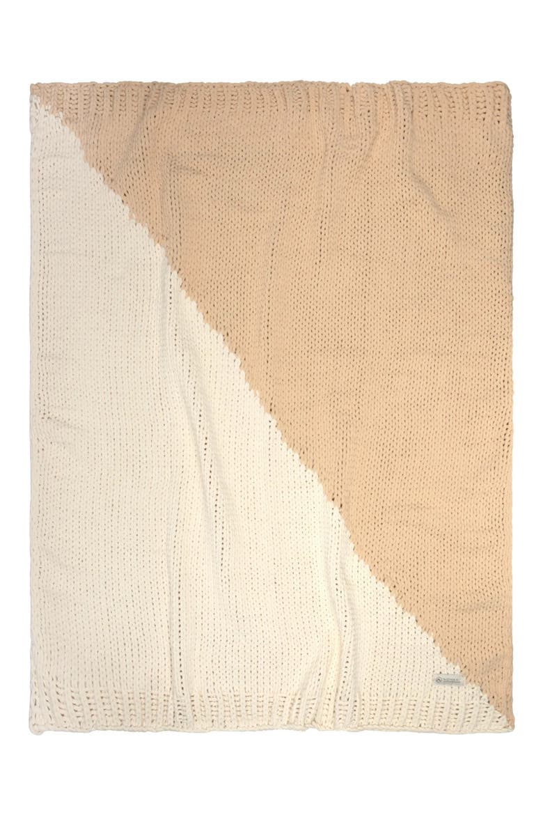 Shaker Knit XL Throw, Main, color, LATTE LIGHT GREY