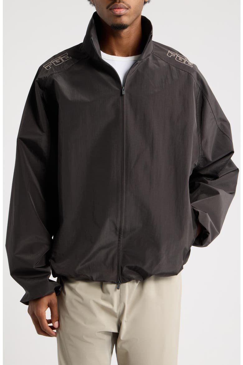 Modern Moto Track Jacket, Alternate, color, INK BLACK