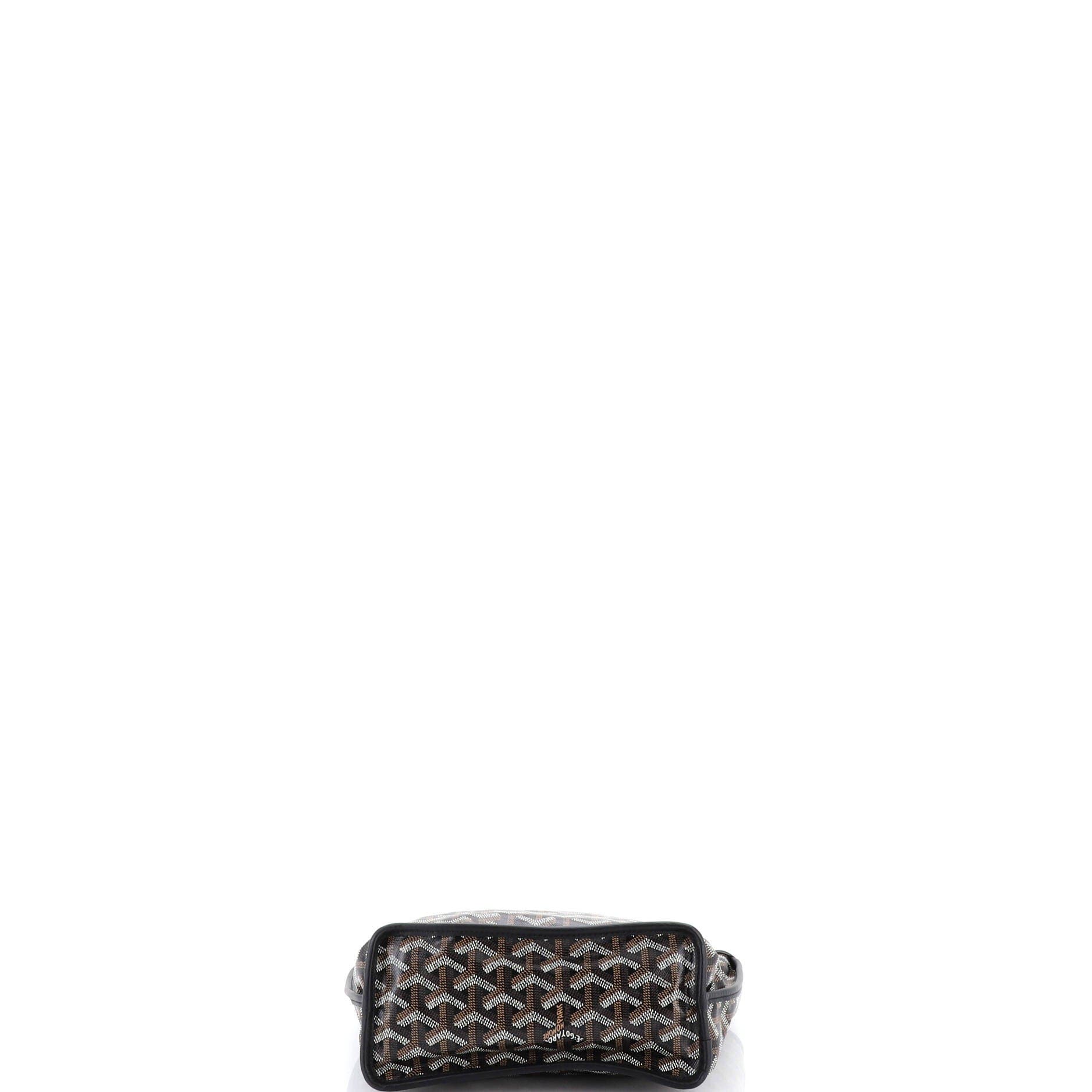 Pre-Owned Goyard Anjou Reversible Tote Coated Canvas Mini, Alternate, color, Black