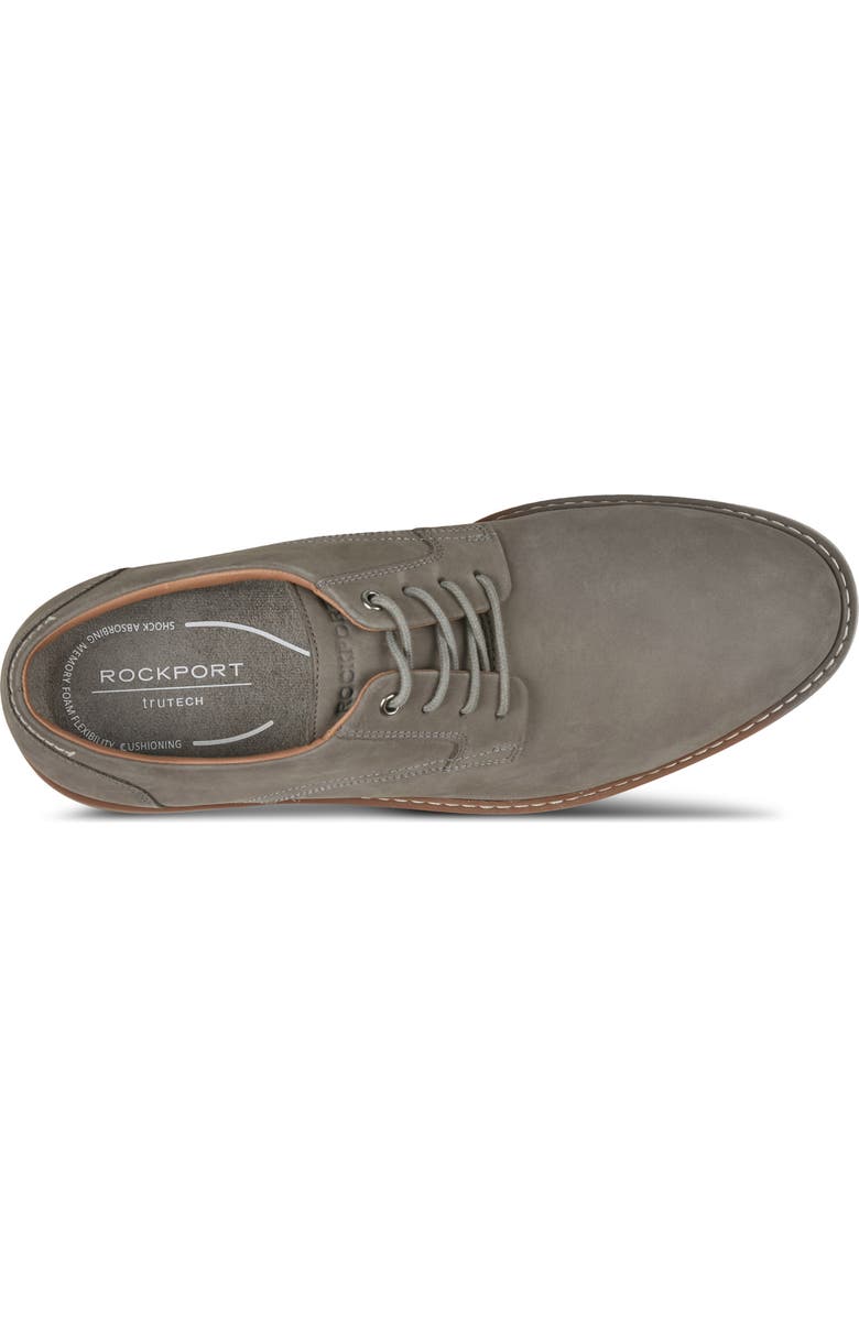 Rockport Foley Plain Toe Derby, Alternate, color, Medium Gray