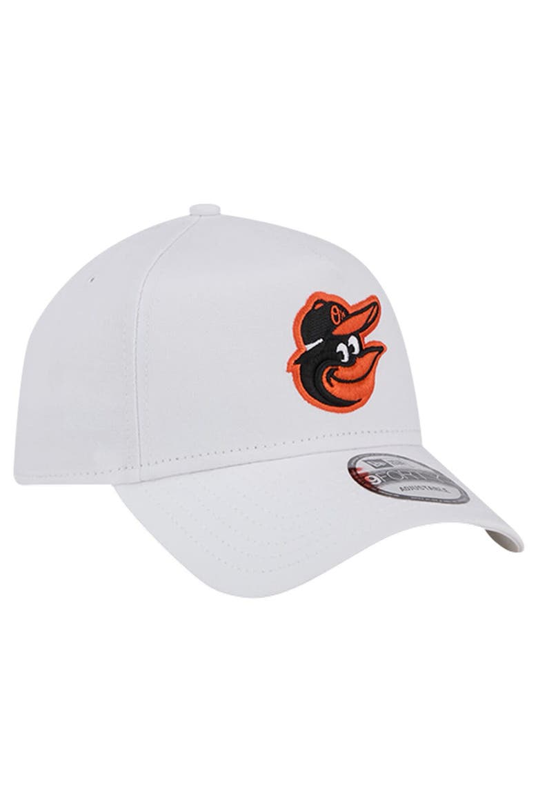 Men's New Era White Baltimore Orioles TC A-Frame 9FORTY Adjustable Hat, Alternate, color, White