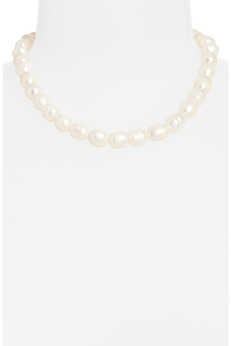 Freshwater Pearl Necklace, Alternate, color, GOLD
