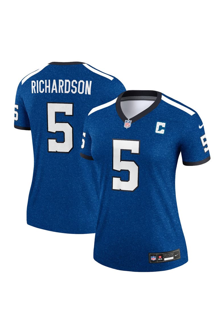 Women's Nike Anthony Richardson  Royal Indianapolis Colts Alternate Legend Player Performance Top, Alternate, color, Royal