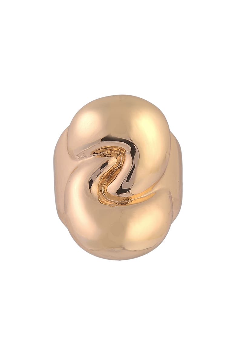 Knotted Cocktail Ring, Alternate, color, GOLD