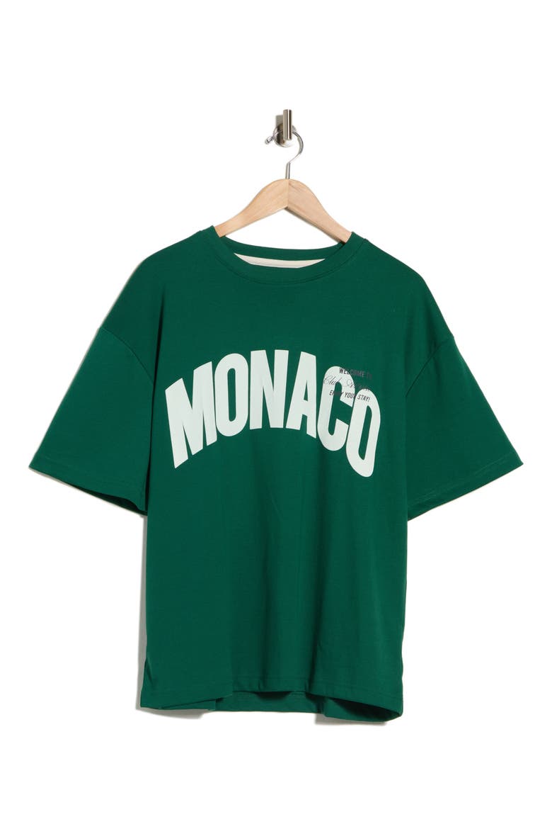 Monaco Graphic T-Shirt, Alternate, color, GREEN