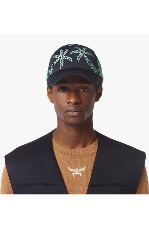 Mcm Mesh Cap In Palm Neoprene In Green